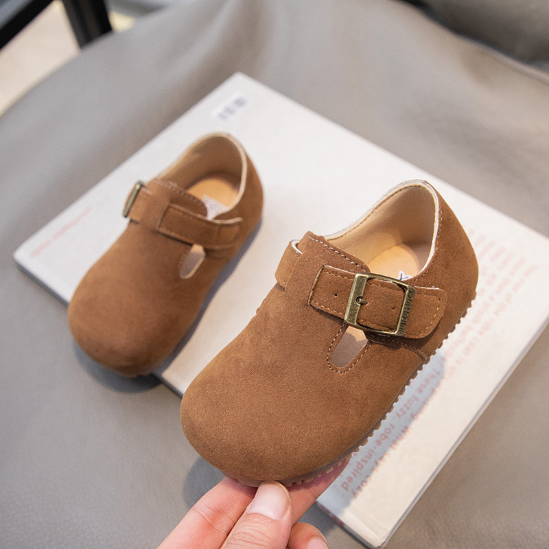 Baby Single-Layer Slip-On Shoes, Tods Flat Velcro Design