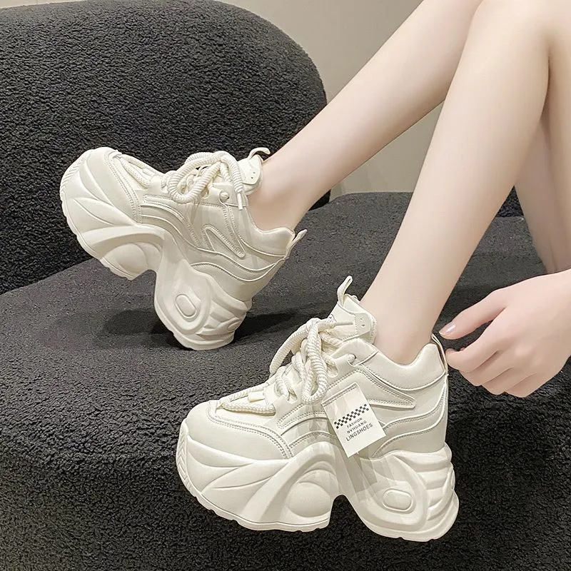 2024 Women’s Dad Shoes, 10cm Heightening Platform